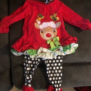 12mo baby girl Christmas outfit.